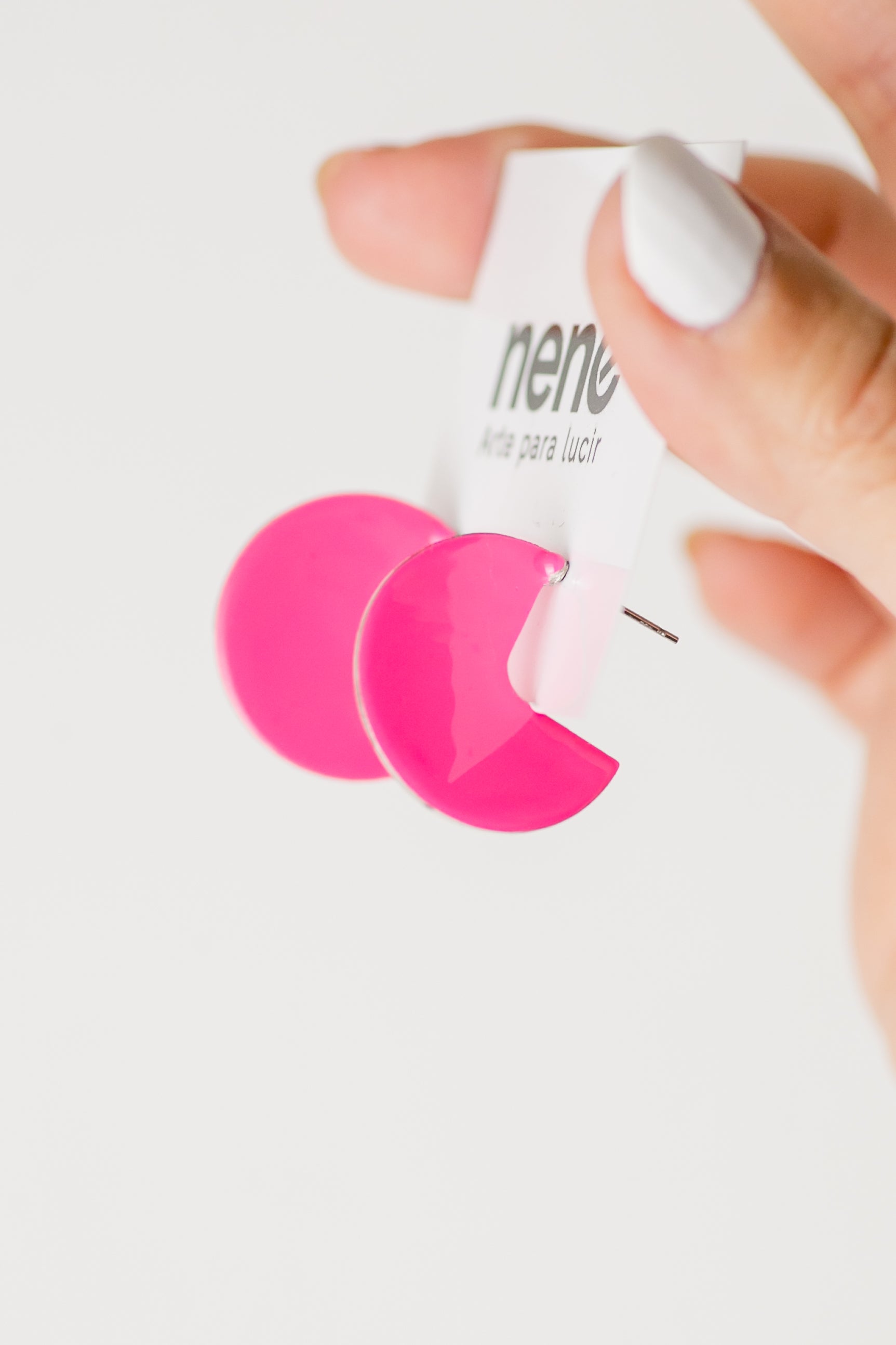 Nené argolla fucsia lisa