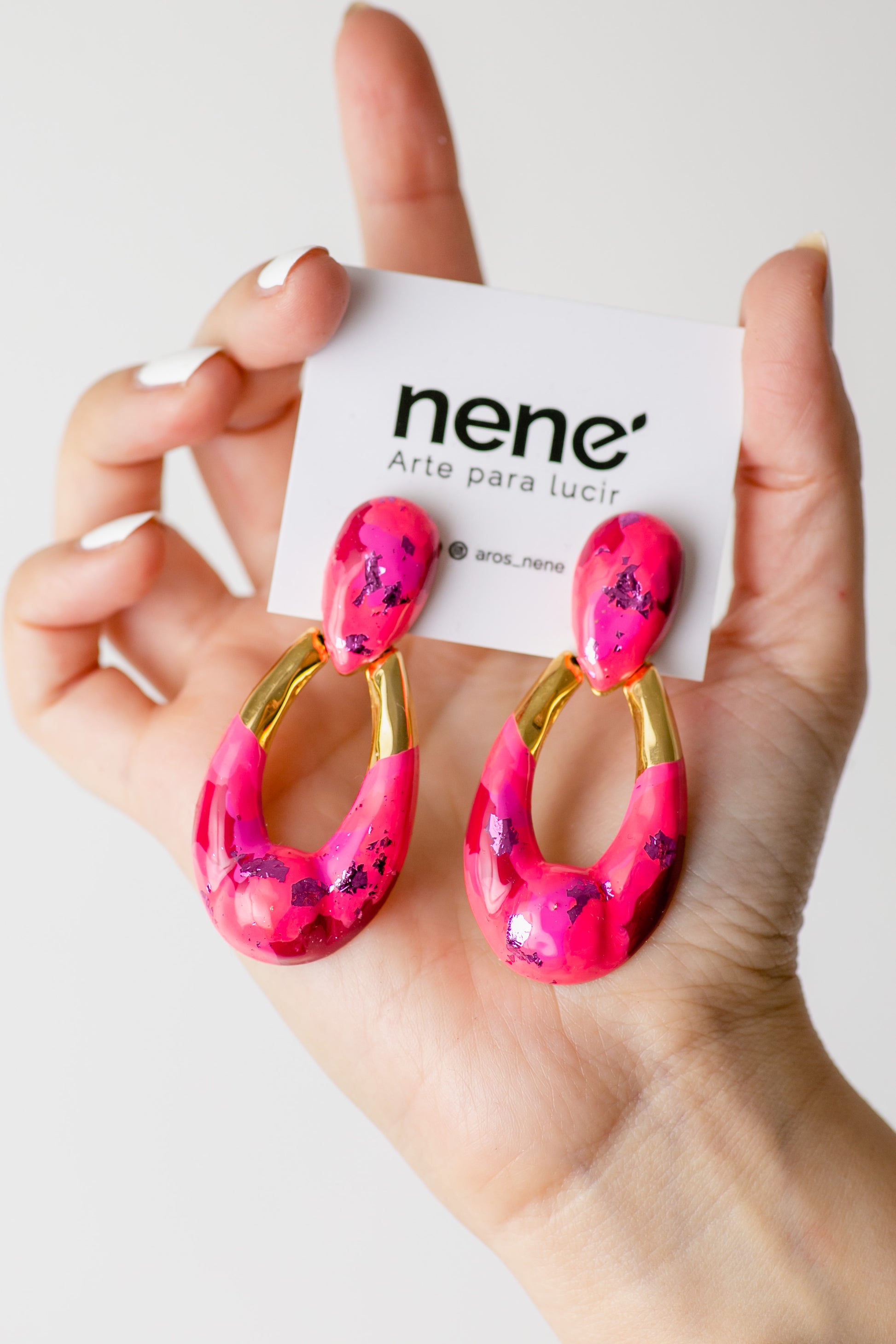 Nené clips gama de fucsias y rosas