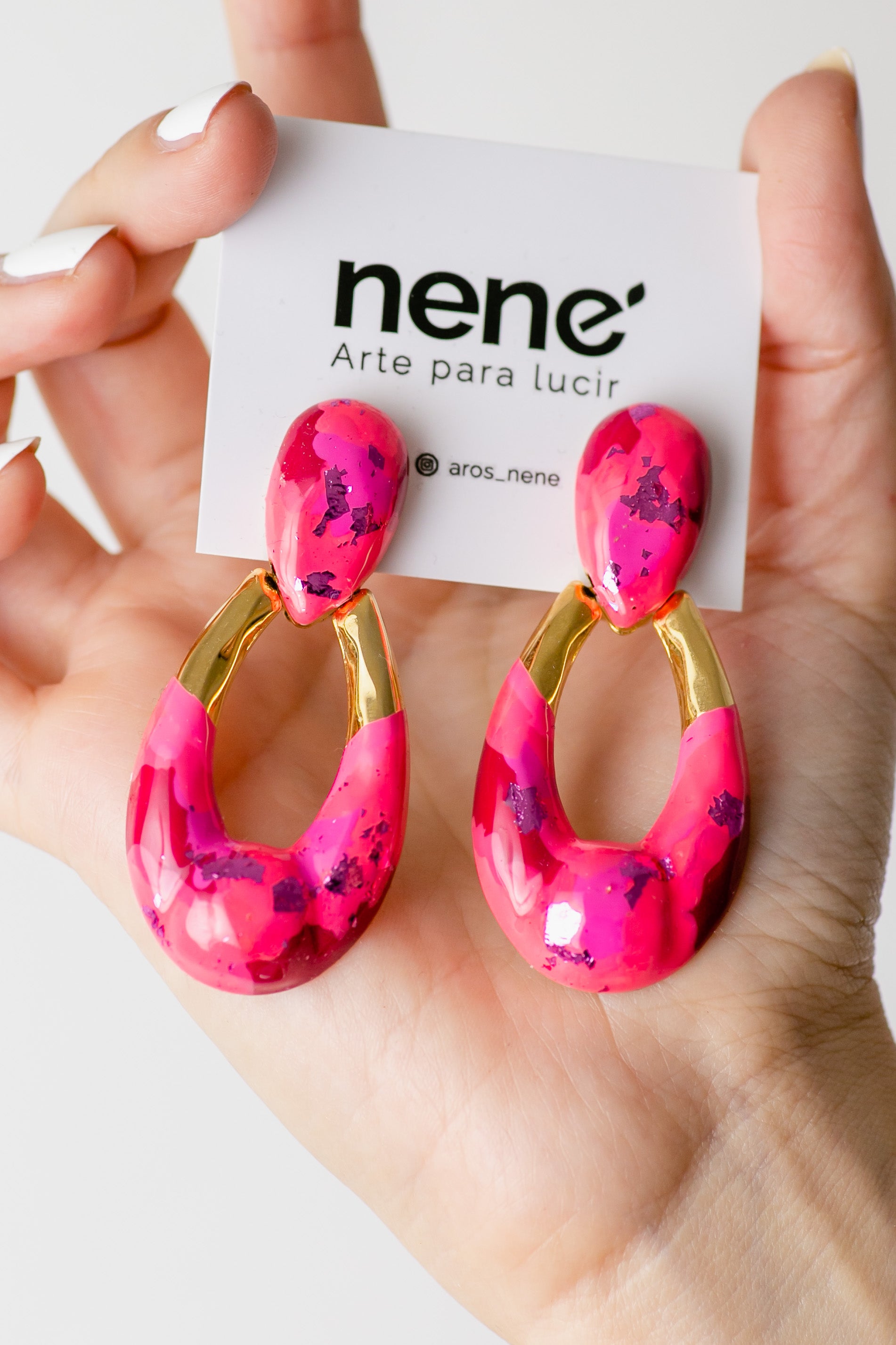 Nené clips gama de fucsias y rosas